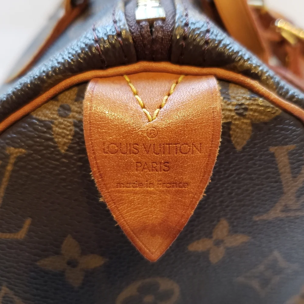 💖100% Authentic Vintage LOUIS VUITTON Monogram Speedy 30 *with FREE Bag Tag - Picture 14 of 17